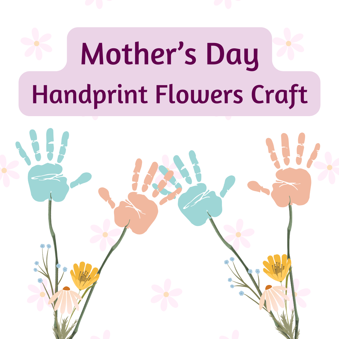 Mothers Day Handprint Flowers Craft Cornwall Public Library